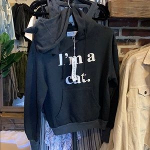 NWT Wildfox I’m a Cat Hoodie